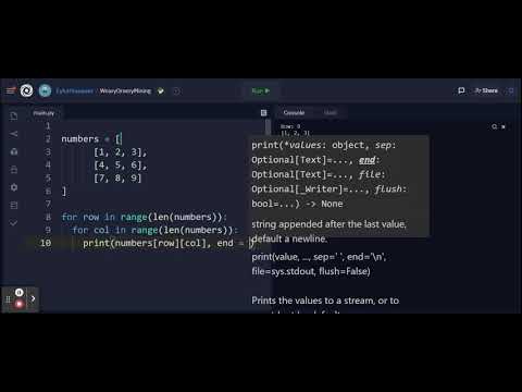 Unit 4 - Using Nested For Loops in List of Lists - Python