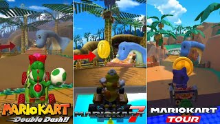 Evolution Of GCN Dino Dino Jungle Course In Mario Kart Games [2003-2020]