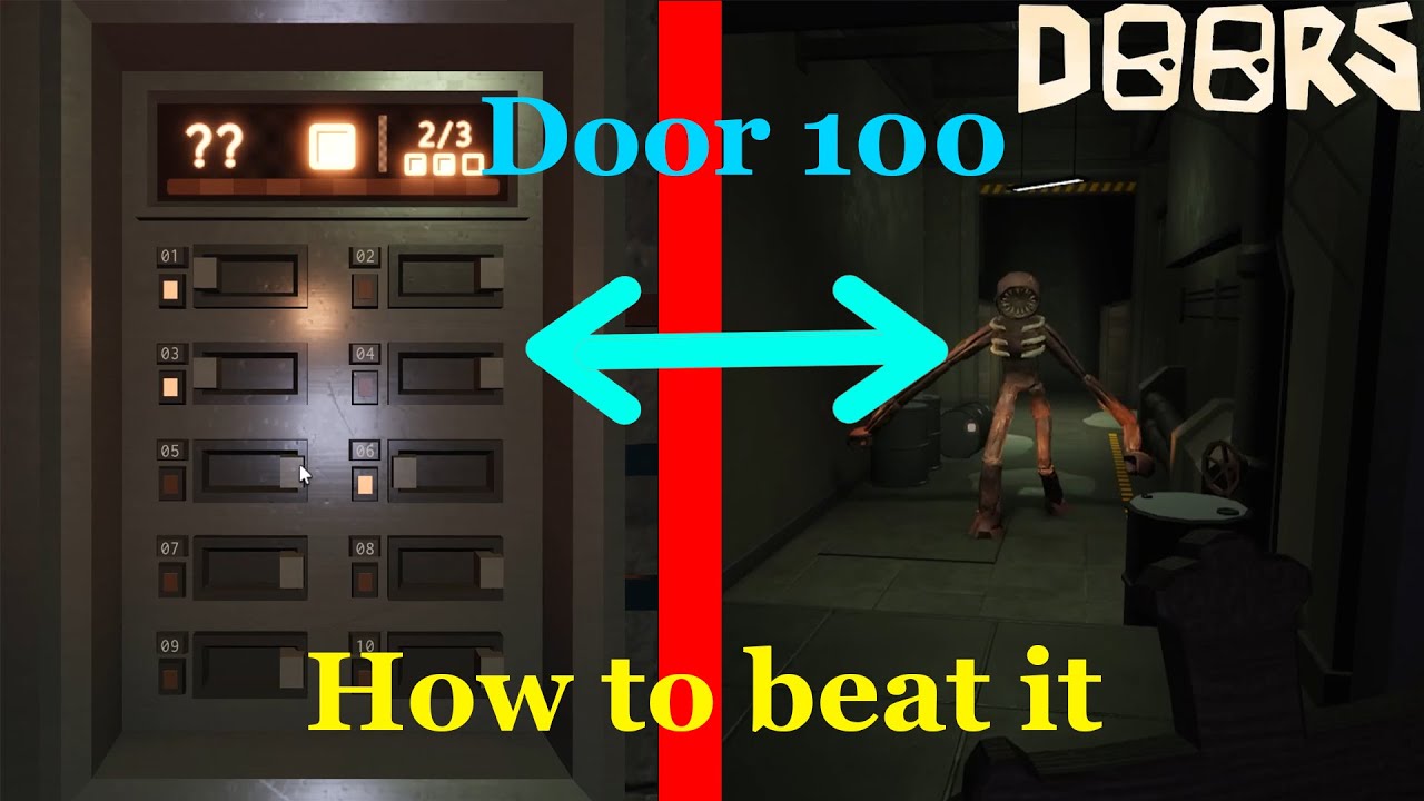 How To Beat Door 100 In Doors And Complete The Elevator Power Minigame ...