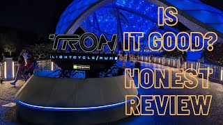 Tron Lightcycle Run Honest Review with Rider Swap - Big Guy Review.