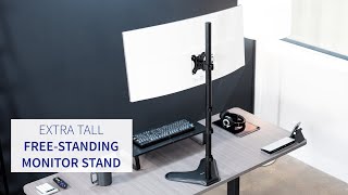 STAND-V011H Single Monitor Extra Tall Desk Stand by VIVO