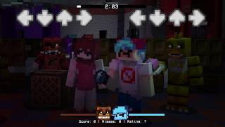 Friday Night Funkin' Vs Fnaf 1 Week F Minecraft Mix - (FNF Mod)