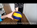 how to repair punctured ball