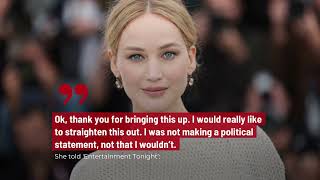Jennifer Lawrence was unaware there was a  controversy  surrounding footwear on the red carpet