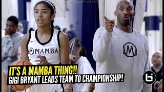 Kobe Bryant Coaches His Daughter Gigi & Mackenly Randolph To Championship Game!! LADY MAMBAS!!!