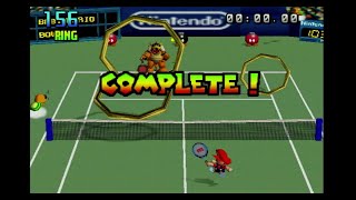 Mario Tennis ▷ Time Mode ▷ Baby Mario ▷ 156 Rings