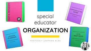 Special Educators Binder Organization