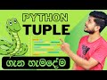 26. Tuple data type | Python Programming | Sinhala