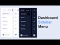 Responsive Sidebar Menu in HTML CSS & JavaScript | Dark/Light Mode | Easy Web Learner