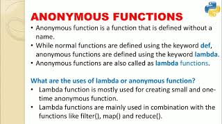 XII-CS-CH 7 - PYTHON FUNCTIONS-LAMBDA FUNCTION.