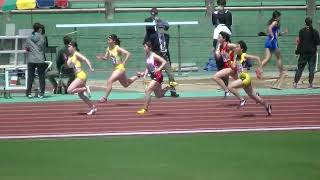 20220417朝日記録会 高校女子100m第2組