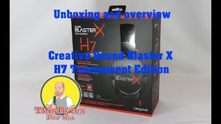 Unboxing of the Creative Sound Blaster X Pro-Gaming H7 Tournament Edition - Gaming Headphones