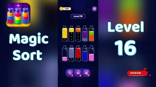 Magic Sort Level 16 Walkthrough 🎩✨ | Go Answer
