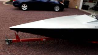 Custom Glen -L- 13 ft Flat Bottom Speed Boat Mercury 500 Thunderbolt 50 HP