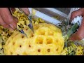 Pineapple cutting skills / 중국 파인애플 자르기  _ Chinese street food