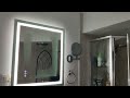 demo u0026 anti fog test charmor anti fog led bathroom mirror