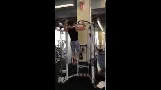 Girl doing 25 Marine Corps pull-ups