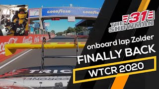 WTCR 2020 on track in Zolder Circuit, full onboard lap Tom Coronel, Audi RS3 TCR