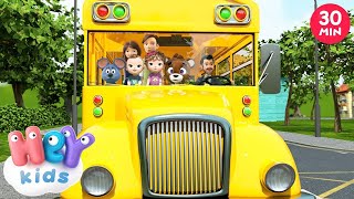 Wheels On The Bus 🚌 Songs for kids and babies - HeyKids
