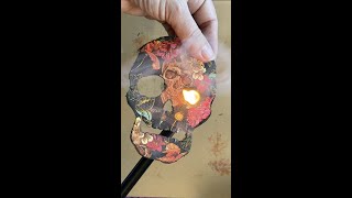 Easy napkin decoupage skull