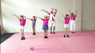 Ep2 -  Wheels On The Bus Dance | Kids Dancing | Preschool |  FUN Workout | WOPPLE