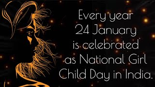 National Girl Child Day|National Girl Child Day Status|National Girl Child Day Whatsapp Status