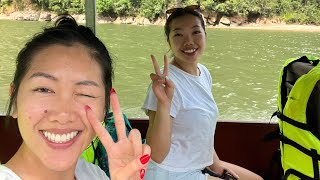 Boating to Muang Ngoy from Nong Khiaw | Laos Vlog 2023