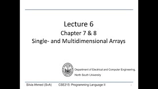 6 3 Arrays Example program tracing