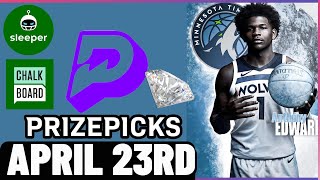 NBA PLAYOFFS PRIZEPICKS | PROP PICKS | TUESDAY | 4/23/2024 | NBA BETTING | BET PROPS