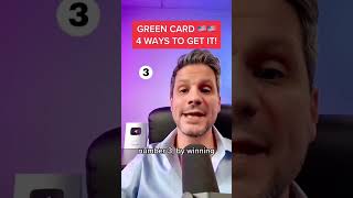 GREEN CARD: 4 Ways To Get It! 🇺🇸 #usa #immigration