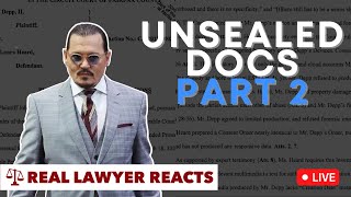 LIVE: Unsealed Docs Part 2 - Did Amber Heard try to "suppress" evidence?