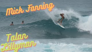 Mick Fanning, Eweleiula Wong, and Talan Lillyman surfing Hawaii!