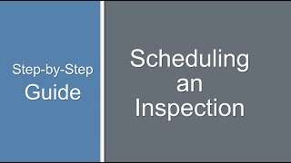 Scheduling an Occupational License Inspection