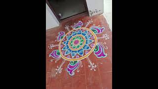 kolam no :20, marriage colourful kolam designs, manavarai kolam