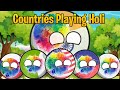 Countries Playing Holi 😂 [Interesting and Funny]😂😂#countryballs #worldprovinces