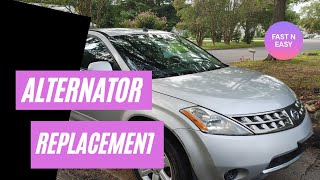 2006 Nissan Murano Alternator Replacement in under 30 minutes!