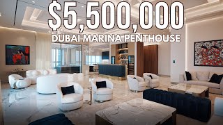 Dubai Marina Penthouse for sale with upgraded jacizzi \u0026 sauna | Elite Residence