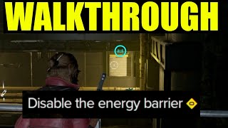 how to "disable the energy barrier" Star Wars outlaws (breakout quest walkthrough guide)