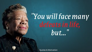 Maya Angelou Quotes  - Maya Angelou's Life Advice Will Leave You SPEECHLESS | Quotes & Motivation