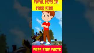 HOW MANY TOTAL PETS ARE THERE IN FREE FIRE 🔥🔥😱 ||| FREE FIRE FACTS ||| #shorts #ytshorts #ff #viral