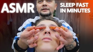 SLEEP ASMR MASSAGE | Sensational ASMR RED PEN Tool Massage In Real Barber Shop