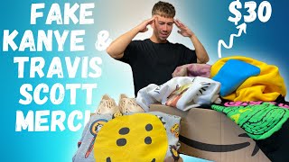 UNBOXING LOADS OF FAKE MERCH! | TRAVIS, KANYE & CPFM