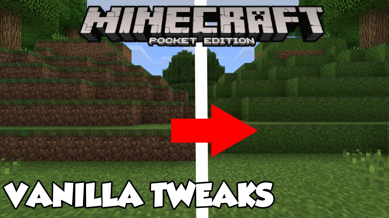 Vanilla Tweaks Texture Pack (Minecraft PE) - YouTube