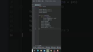 Python tutorial Design Using coding.#python #python3 #shorts #viral