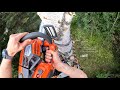 Climbing birch with NEW Husqvarna T540XP Mark III