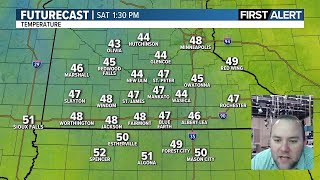 A much cooler weekend ahead