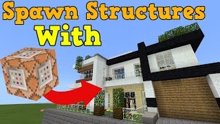 How To Spawn Structures With Command Blocks In Minecraft Bedrock Edition