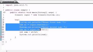 Java Video Tutorial Part 82 | Exception Handling