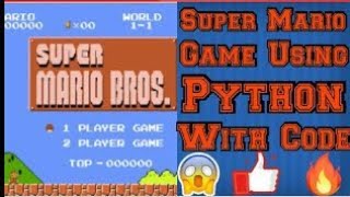 Mario game using python || #mario #codewithfarhaan #python #shorts