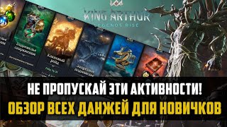 НЕ ПРОПУСКАЙ ЭТИ АКТИВНОСТИ! | гайд для новичков по данжам | #kingarthurlegendsrise #watcherofrealms